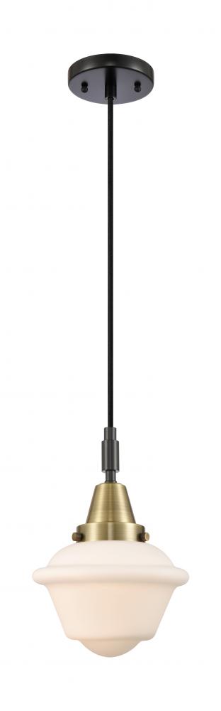 Oxford - 1 Light - 8 inch - Black Antique Brass - Mini Pendant