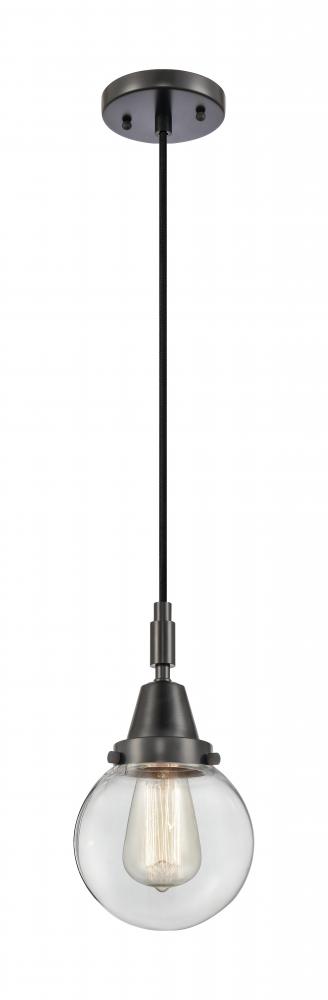 Beacon - 1 Light - 6 inch - Matte Black - Mini Pendant