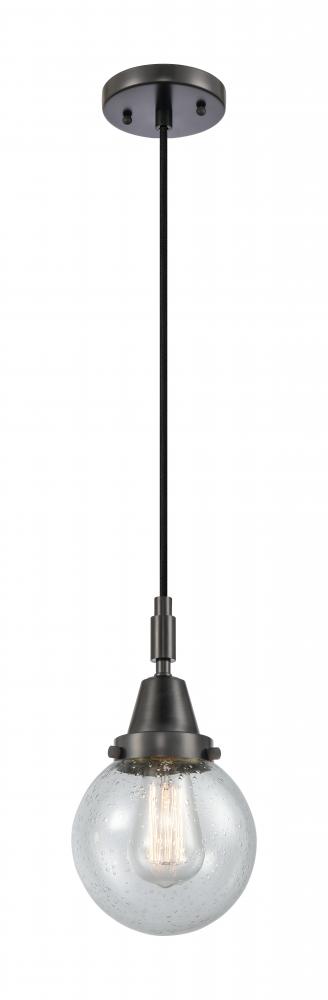 Beacon - 1 Light - 6 inch - Matte Black - Mini Pendant
