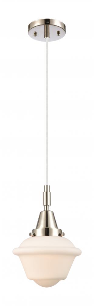 Oxford - 1 Light - 8 inch - Polished Nickel - Mini Pendant