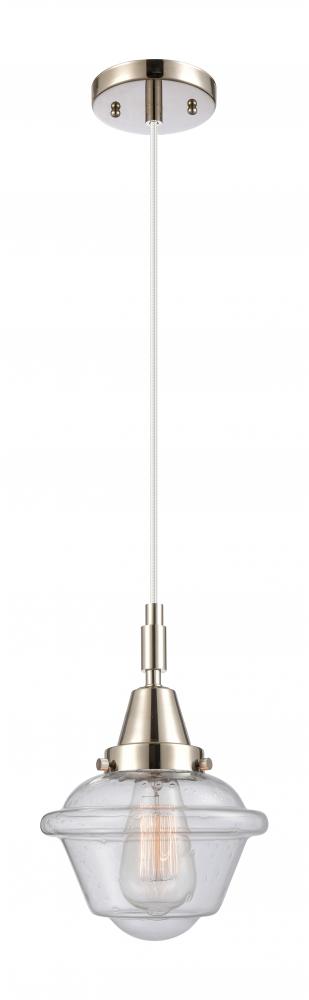 Oxford - 1 Light - 8 inch - Polished Nickel - Mini Pendant