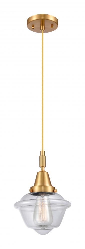 Oxford - 1 Light - 8 inch - Satin Gold - Mini Pendant