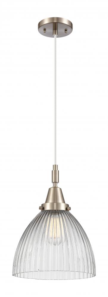 Seneca Falls - 1 Light - 10 inch - Brushed Satin Nickel - Mini Pendant