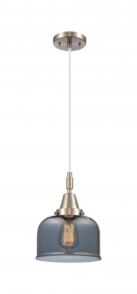 Bell - 1 Light - 8 inch - Brushed Satin Nickel - Mini Pendant