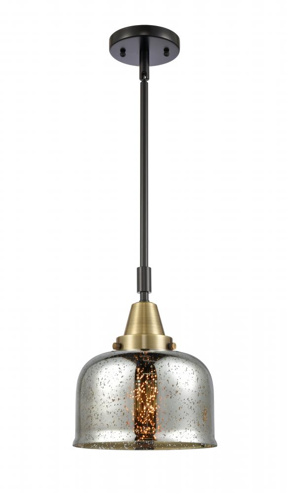 Bell - 1 Light - 8 inch - Black Antique Brass - Mini Pendant