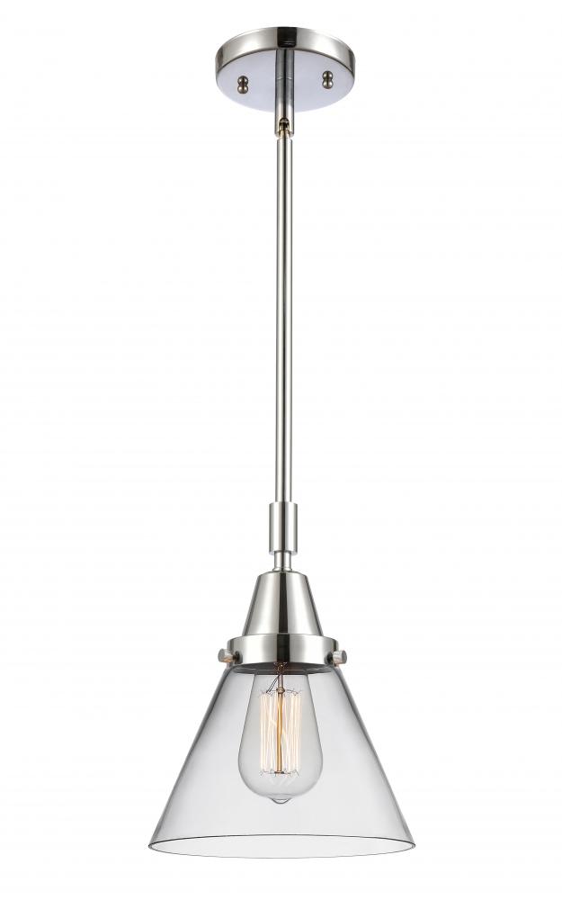 Cone - 1 Light - 8 inch - Polished Chrome - Mini Pendant