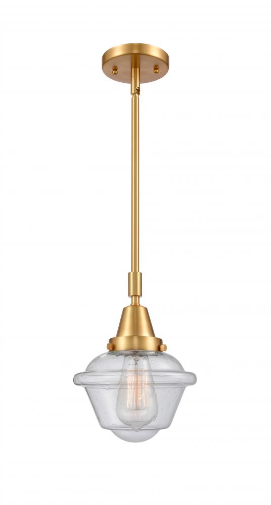 Oxford - 1 Light - 8 inch - Satin Gold - Mini Pendant