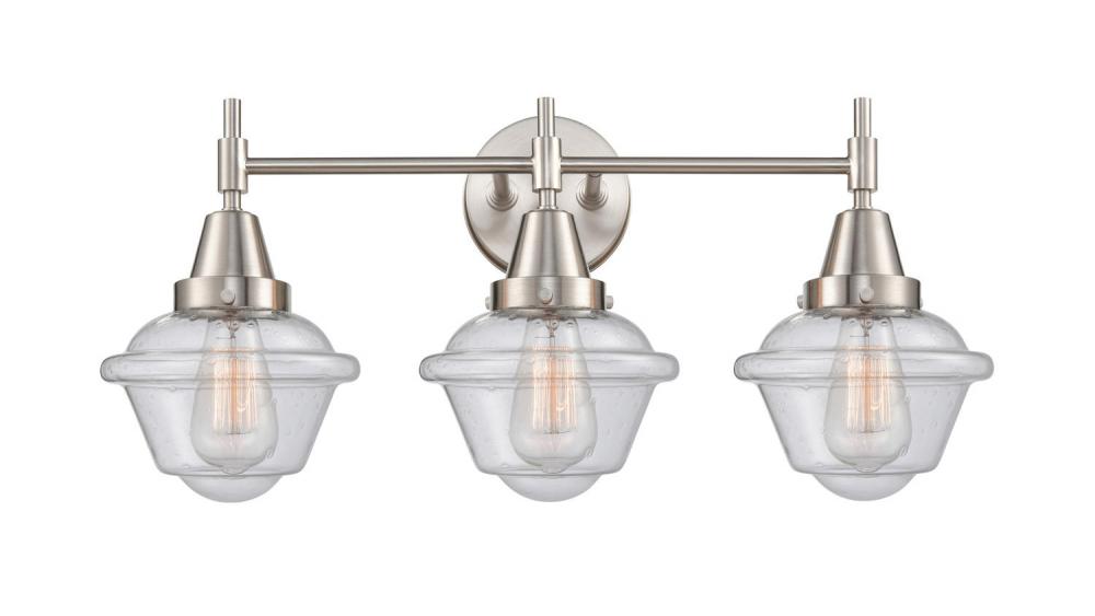 Oxford - 3 Light - 26 inch - Satin Nickel - Bath Vanity Light