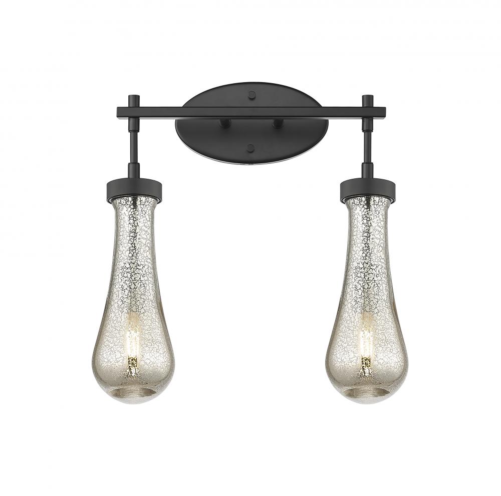 Owego - 2 Light - 17 inch - Matte Black - Bath Vanity Light
