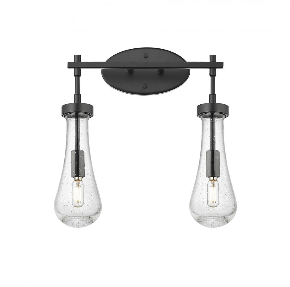 Owego - 2 Light - 17 inch - Matte Black - Bath Vanity Light
