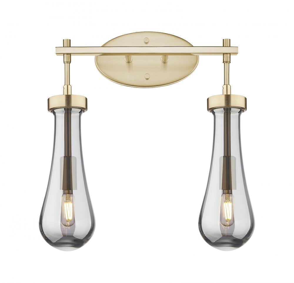 Owego - 2 Light - 17 inch - Champagne Bronze - Bath Vanity Light