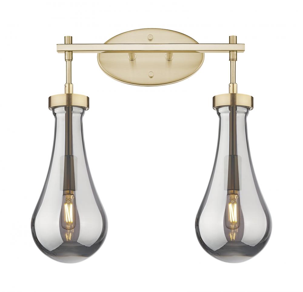 Owego - 2 Light - 17 inch - Champagne Bronze - Bath Vanity Light