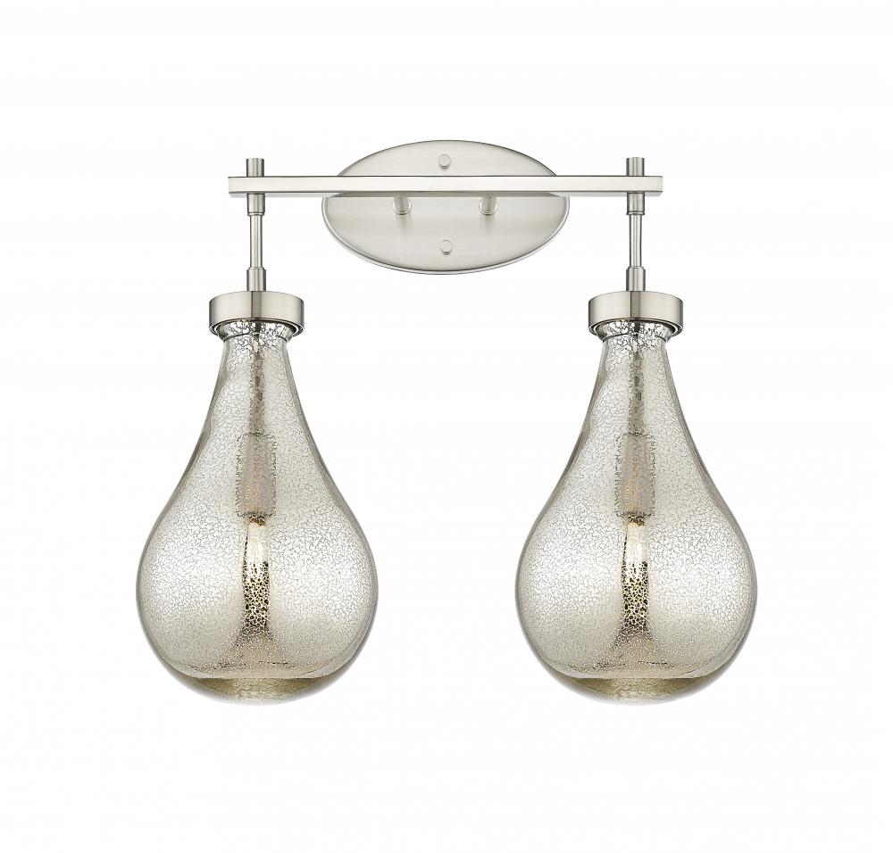 Owego - 2 Light - 17 inch - Satin Nickel - Bath Vanity Light