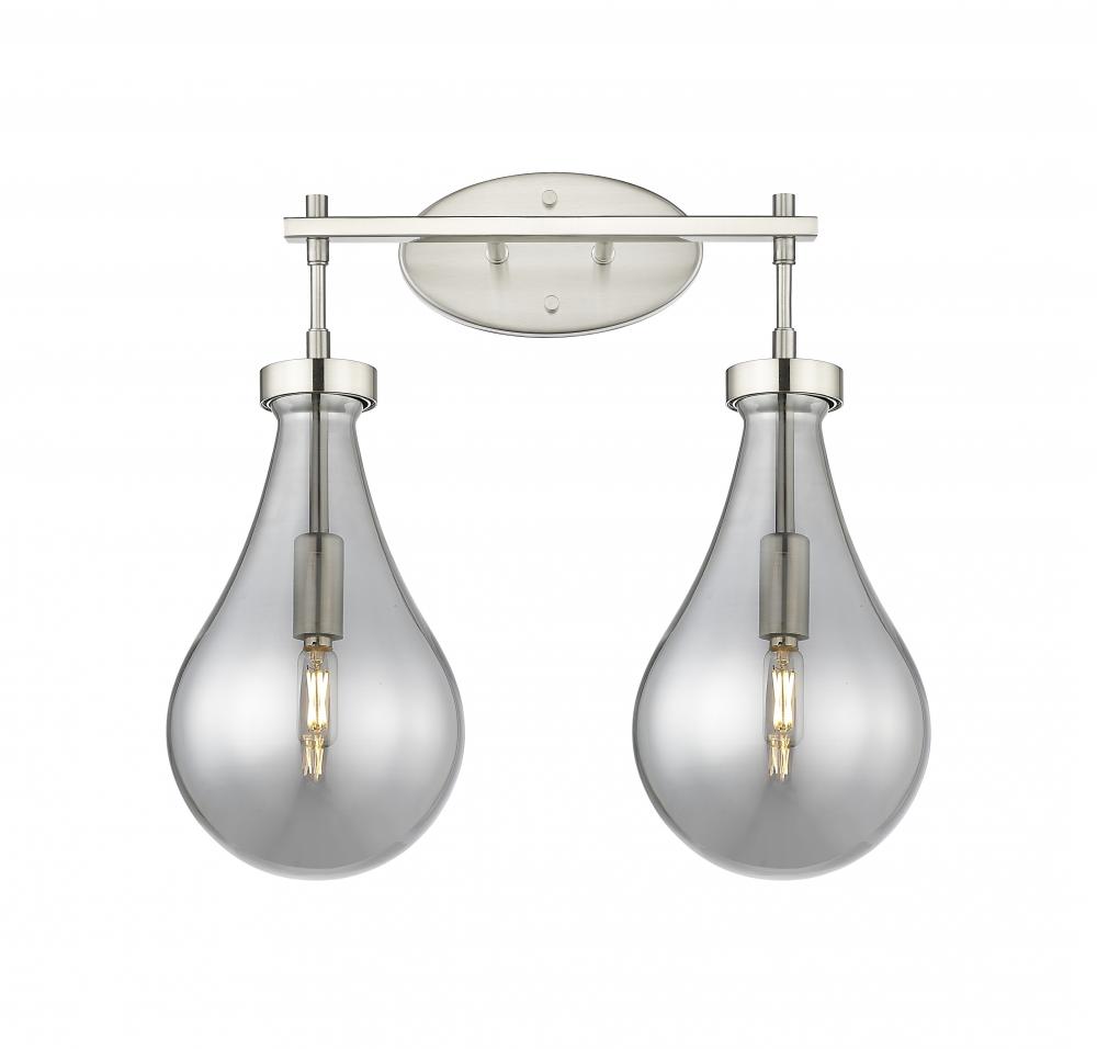 Owego - 2 Light - 17 inch - Satin Nickel - Bath Vanity Light
