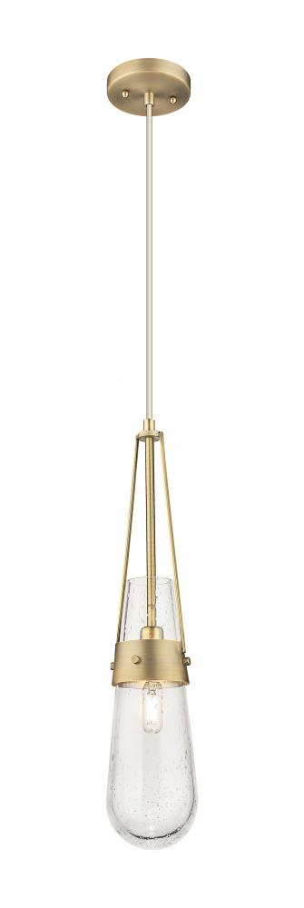 Milan - 1 Light - 4 inch - Brushed Brass - Pendant
