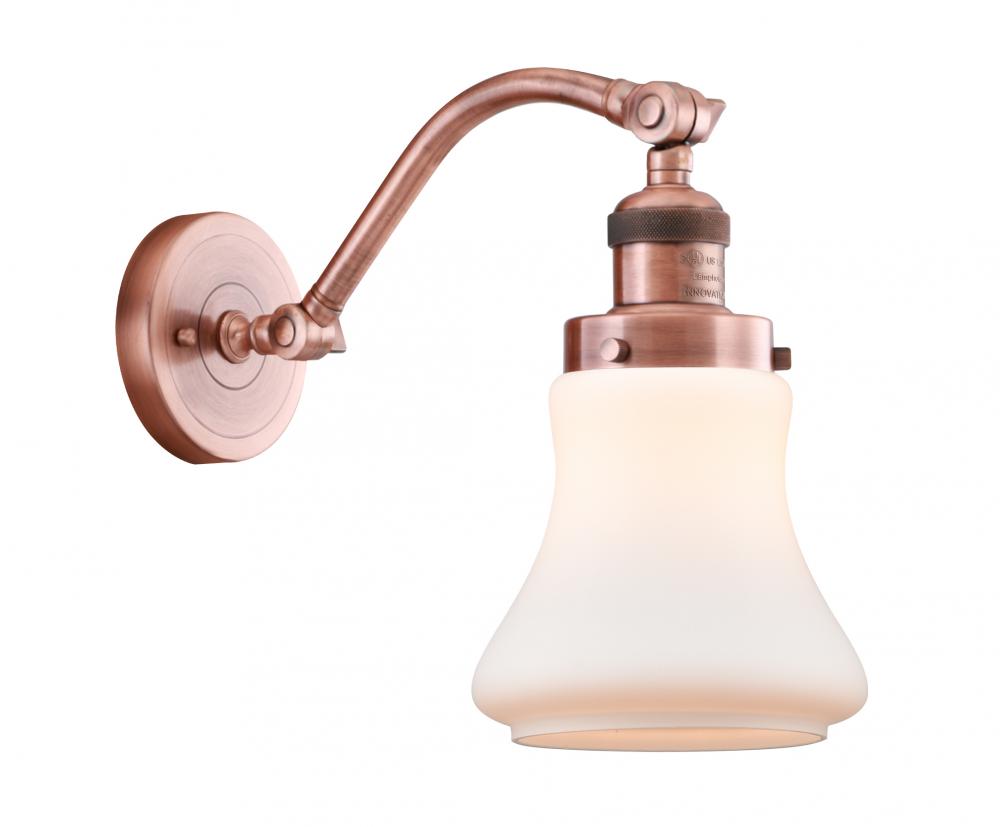 Bellmont - 1 Light - 7 inch - Antique Copper - Adjustable Sconce