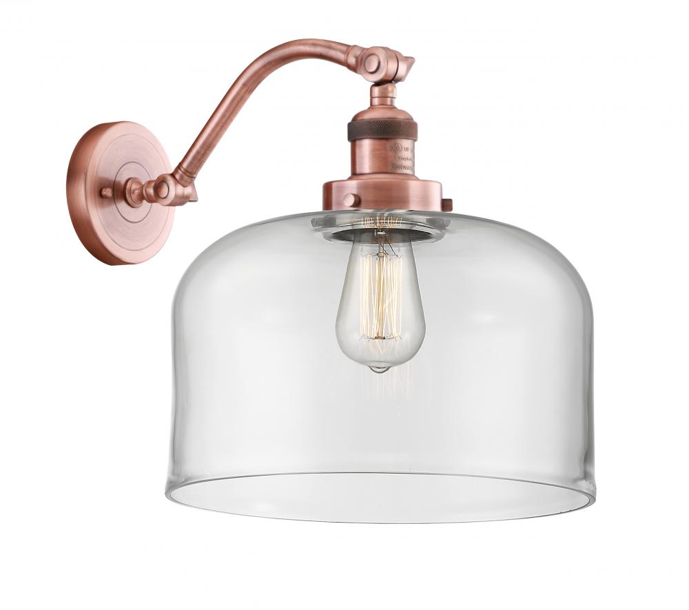 Bell - 1 Light - 12 inch - Antique Copper - Adjustable Sconce