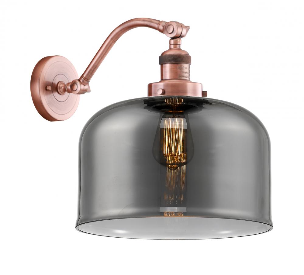 Bell - 1 Light - 12 inch - Antique Copper - Adjustable Sconce