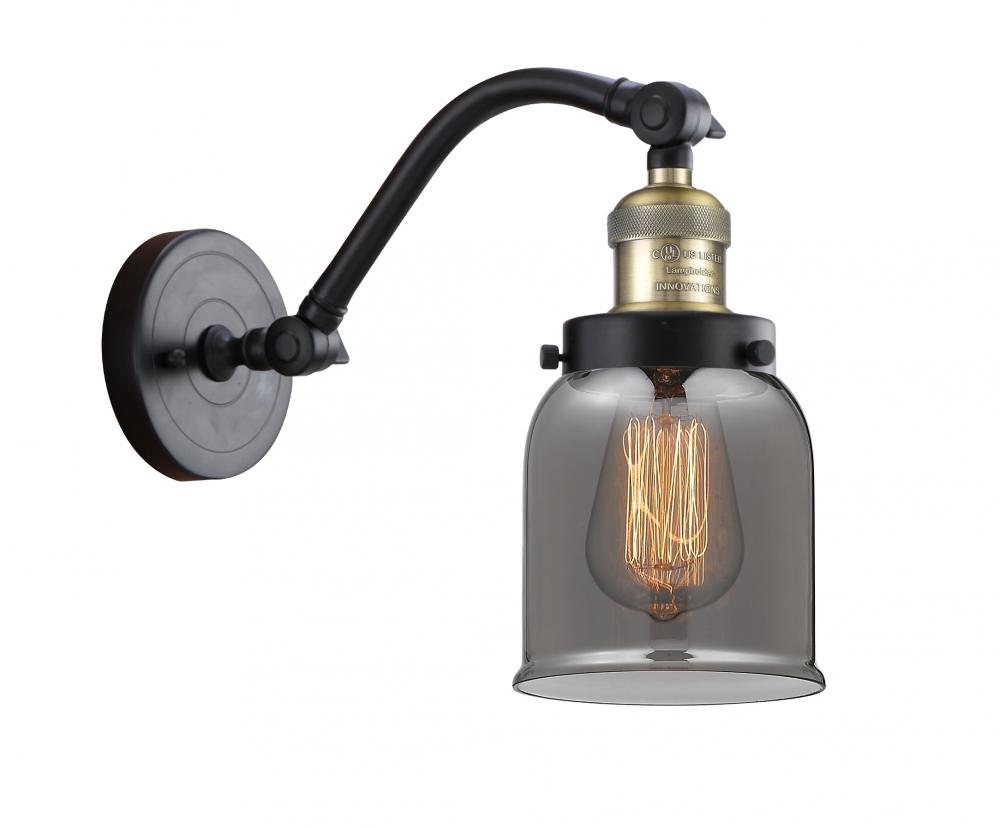 Bell - 1 Light - 5 inch - Black Antique Brass - Adjustable Sconce