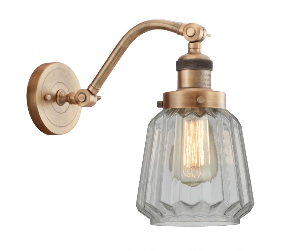 Chatham - 1 Light - 7 inch - Brushed Brass - Adjustable Sconce
