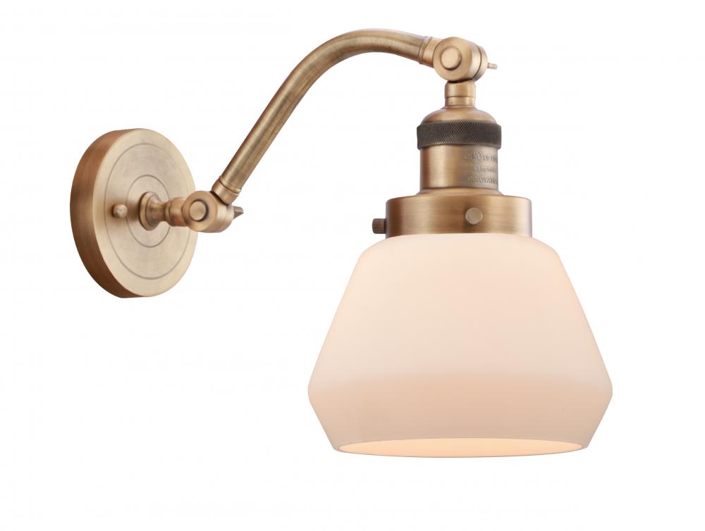 Fulton - 1 Light - 7 inch - Brushed Brass - Adjustable Sconce