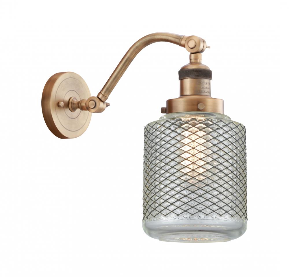 Stanton - 1 Light - 6 inch - Brushed Brass - Adjustable Sconce