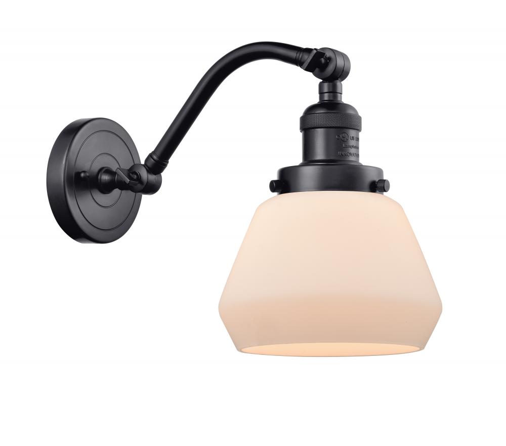 Fulton - 1 Light - 7 inch - Matte Black - Adjustable Sconce
