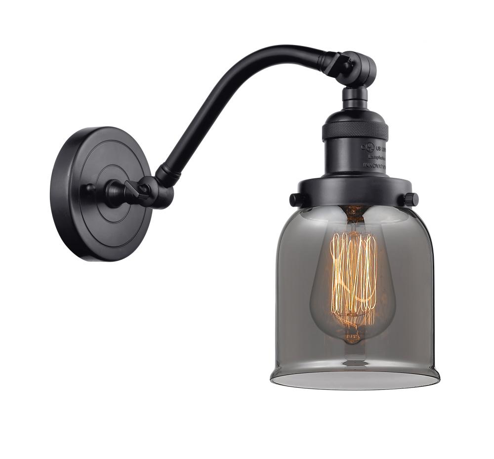 Bell - 1 Light - 5 inch - Matte Black - Adjustable Sconce