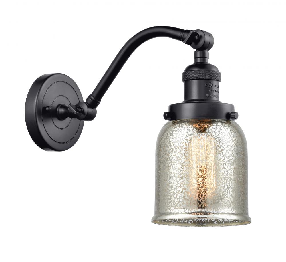Bell - 1 Light - 5 inch - Matte Black - Adjustable Sconce