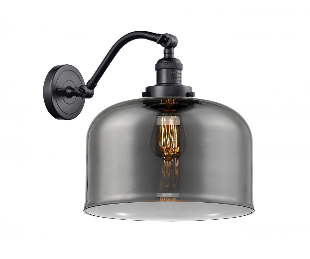 Bell - 1 Light - 12 inch - Matte Black - Adjustable Sconce