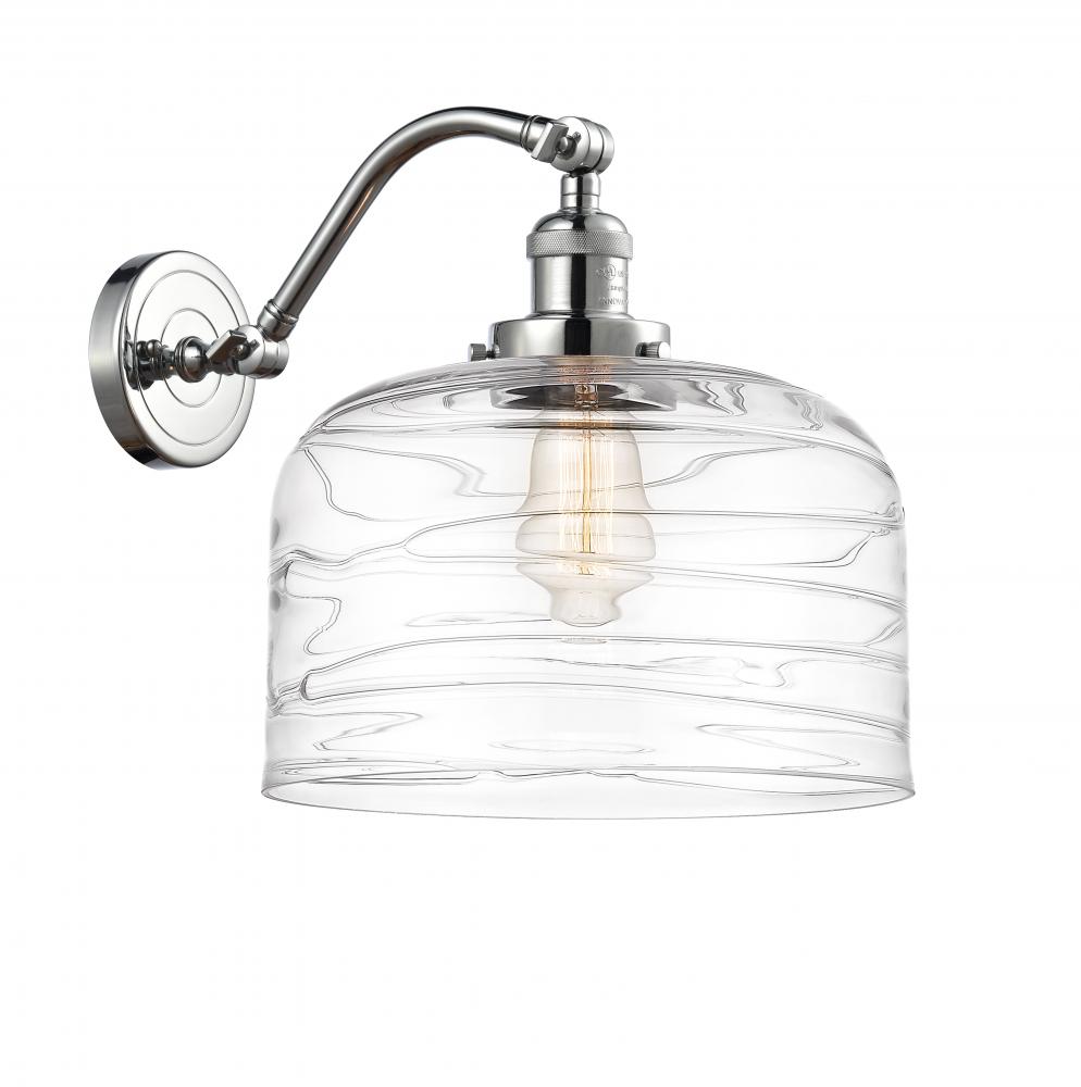 Bell - 1 Light - 12 inch - Polished Chrome - Adjustable Sconce