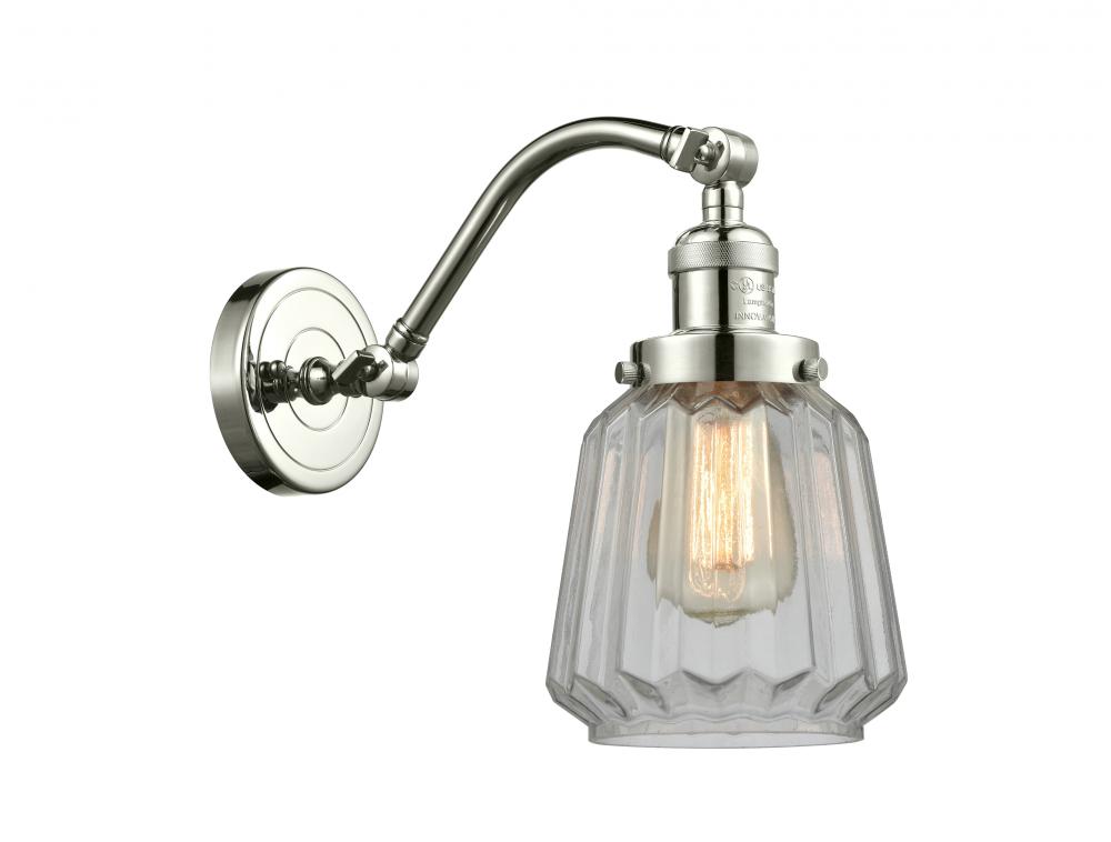 Chatham - 1 Light - 7 inch - Polished Nickel - Adjustable Sconce