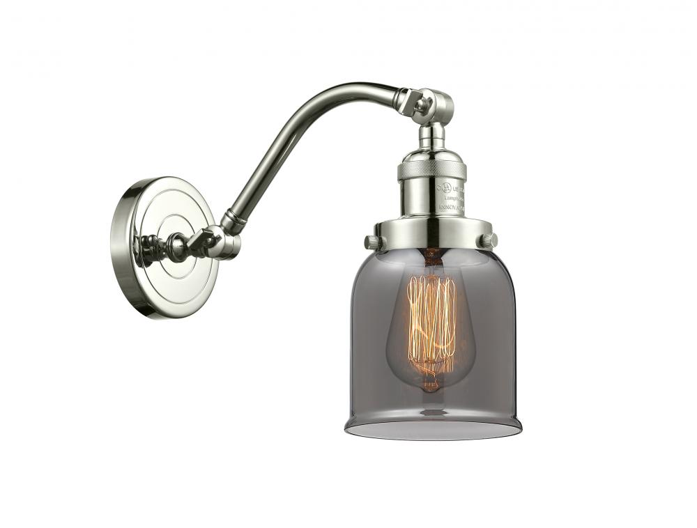 Bell - 1 Light - 5 inch - Polished Nickel - Adjustable Sconce