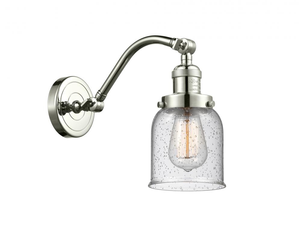Bell - 1 Light - 5 inch - Polished Nickel - Adjustable Sconce