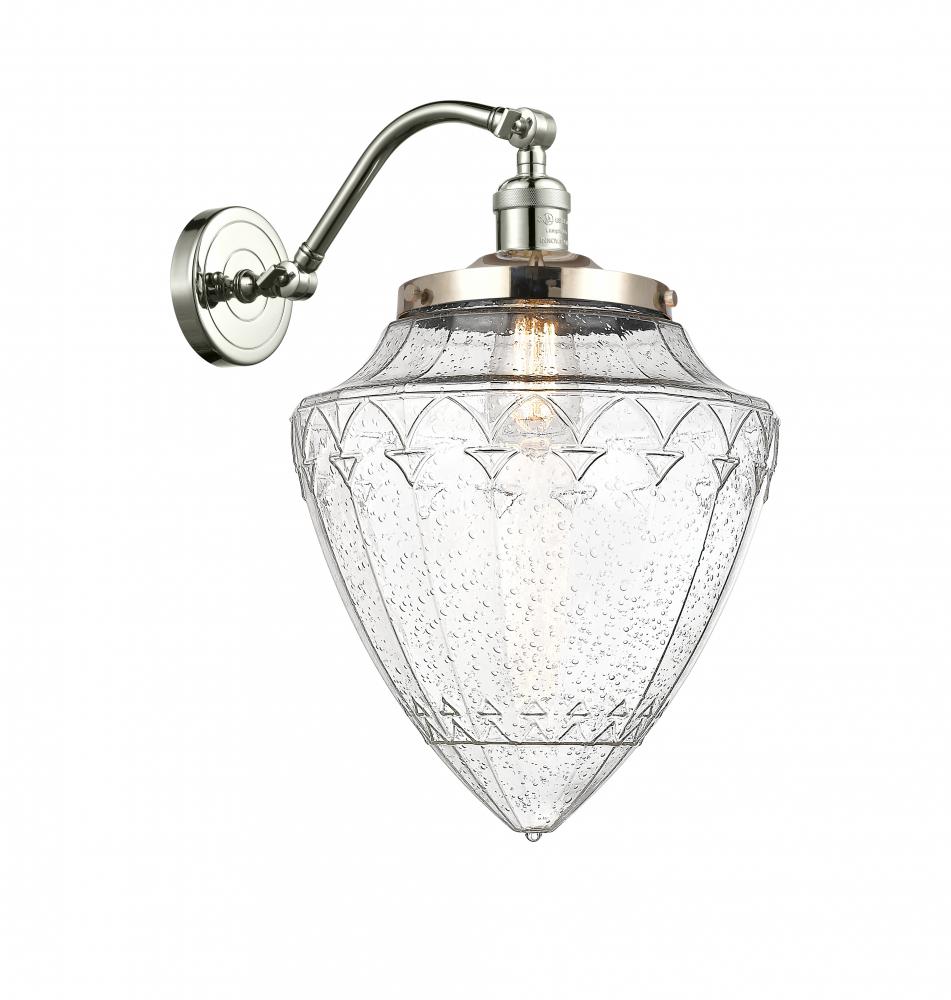 Bullet - 1 Light - 12 inch - Polished Nickel - Adjustable Sconce