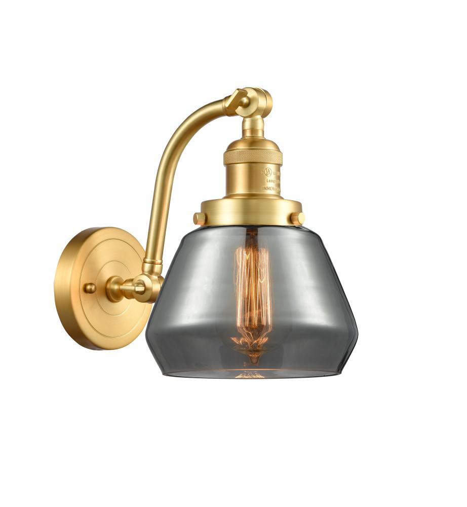 Fulton - 1 Light - 7 inch - Satin Gold - Adjustable Sconce