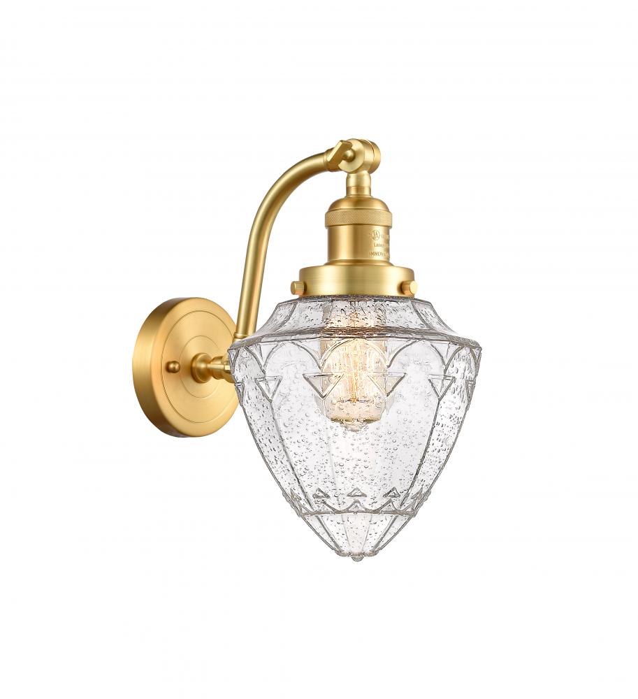 Bullet - 1 Light - 7 inch - Satin Gold - Adjustable Sconce