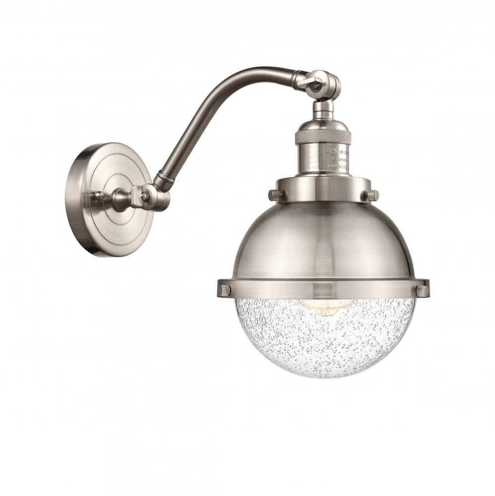 Hampden - 1 Light - 7 inch - Brushed Satin Nickel - Adjustable Sconce