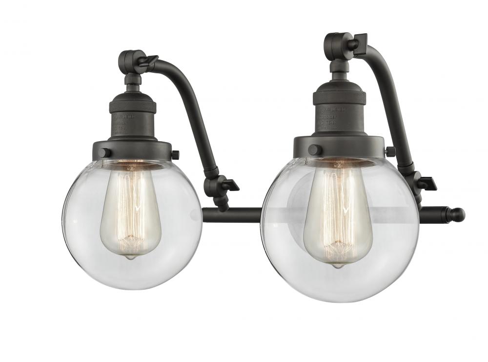 Beacon - 2 Light - 16 inch - Oil Rubbed Bronze - Adjustable Bath Vanity Light