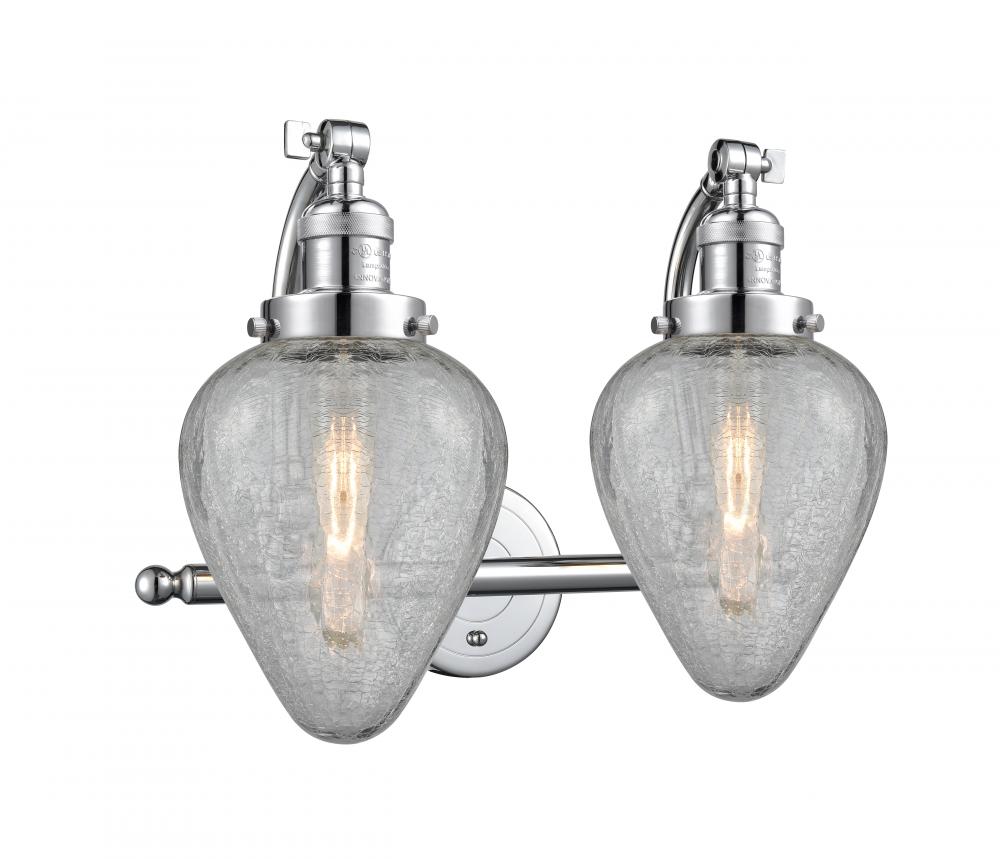 Geneseo - 2 Light - 18 inch - Polished Chrome - Adjustable Bath Vanity Light