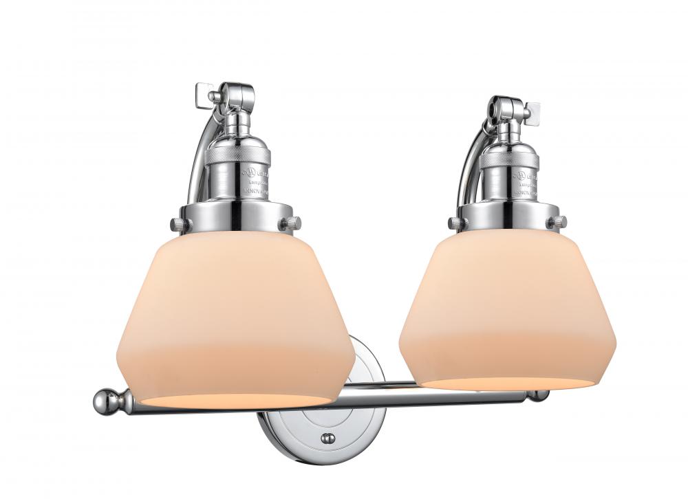Fulton - 2 Light - 18 inch - Polished Chrome - Adjustable Bath Vanity Light