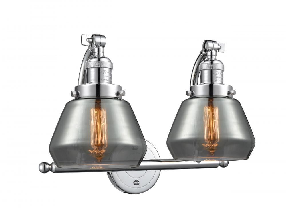 Fulton - 2 Light - 18 inch - Polished Chrome - Adjustable Bath Vanity Light