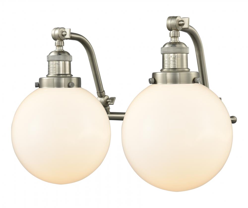 Beacon - 2 Light - 18 inch - Brushed Satin Nickel - Adjustable Bath Vanity Light