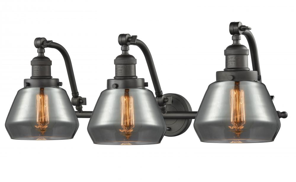 Fulton - 3 Light - 28 inch - Oil Rubbed Bronze - Adjustable Bath Vanity Light
