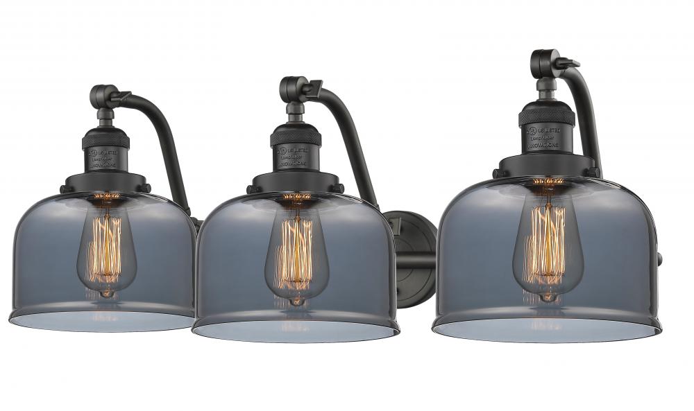 Bell - 3 Light - 28 inch - Oil Rubbed Bronze - Adjustable Bath Vanity Light