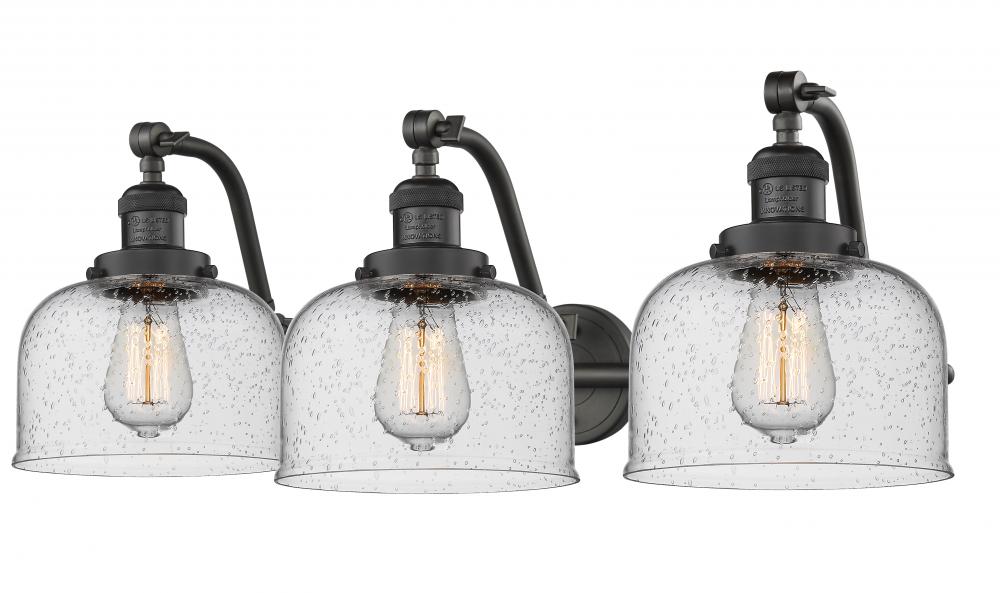 Bell - 3 Light - 28 inch - Oil Rubbed Bronze - Adjustable Bath Vanity Light