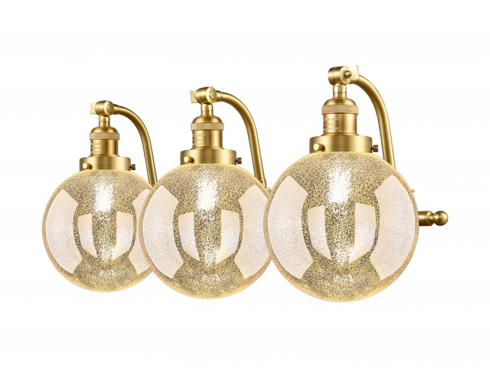 Beacon - 3 Light - 28 inch - Satin Gold - Adjustable Bath Vanity Light