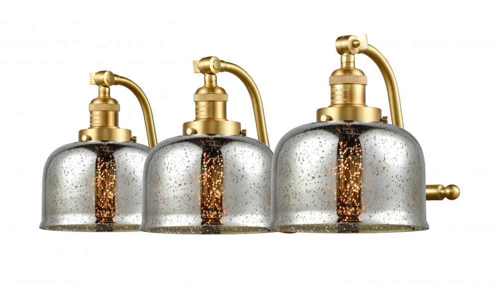 Bell - 3 Light - 28 inch - Satin Gold - Adjustable Bath Vanity Light