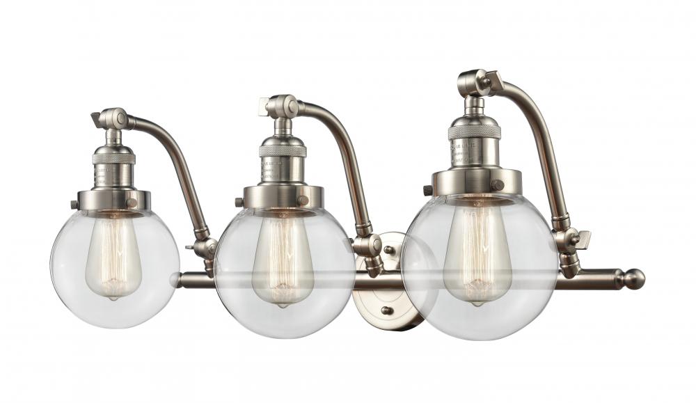 Beacon - 3 Light - 26 inch - Brushed Satin Nickel - Adjustable Bath Vanity Light
