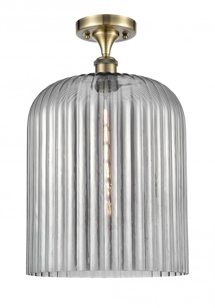 Bridal Veil - 1 Light - 5 inch - Antique Brass - Semi-Flush Mount